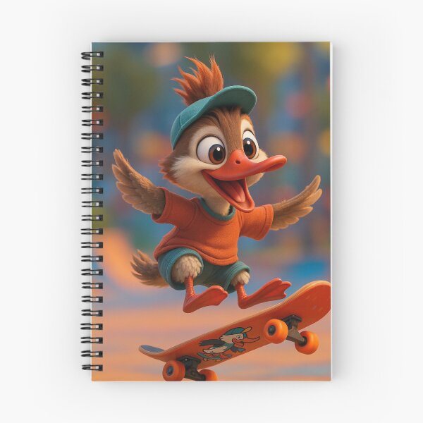 Item preview, Skater Merganser Duck designed and sold by Sillytoe.