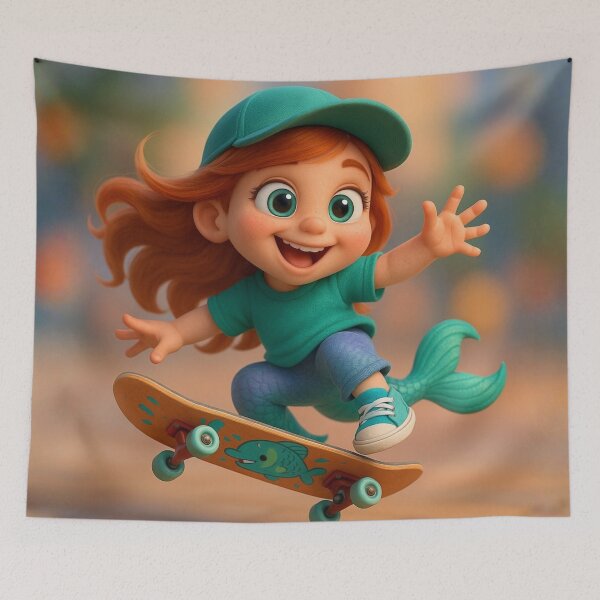 Item preview, Skater Mermaid designed and sold by Sillytoe.