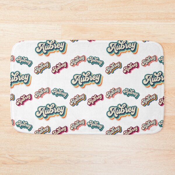 Item preview, Aubrey Name - Retro Layered Script Lettering in Multiple Color Styles designed and sold by BADGECRAFT STUDIO.