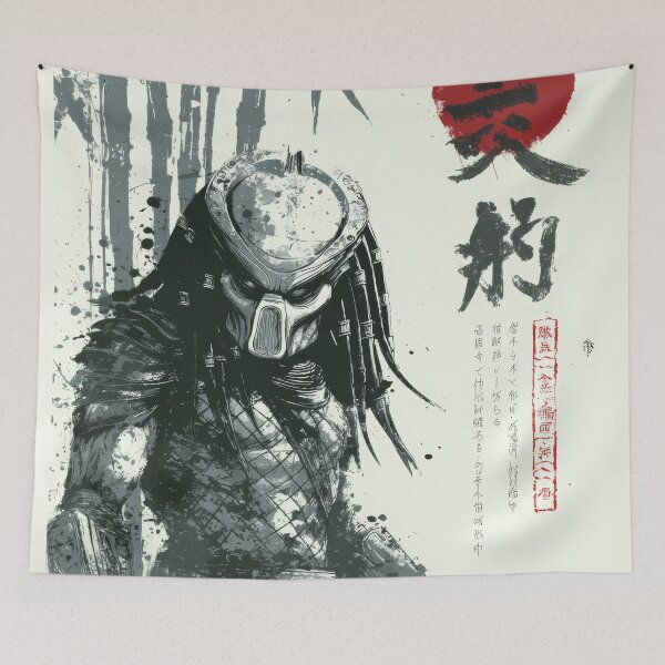 Item preview, The Predator Sumi-e Warm Green  designed and sold by AnimeArsenalPrints.