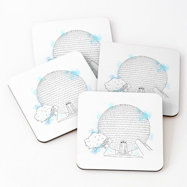 Item preview, Epcot Watercolor Line Art designed and sold by Madie Clum.