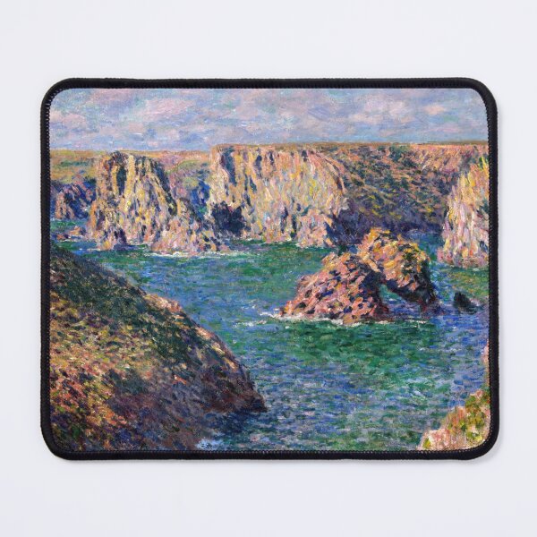 Item preview, Port Domois Belle Isle by Claude Monet: Dramatic Coastal Impressionist Poster designed and sold by artofuniverse.