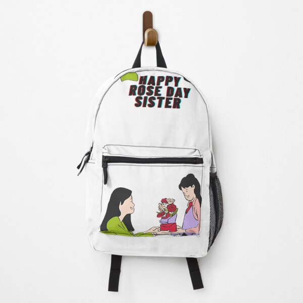 Item preview, Cute Sisters Happy Rose Day Illustration - Siblings Love designed and sold by PhantomArtStore.