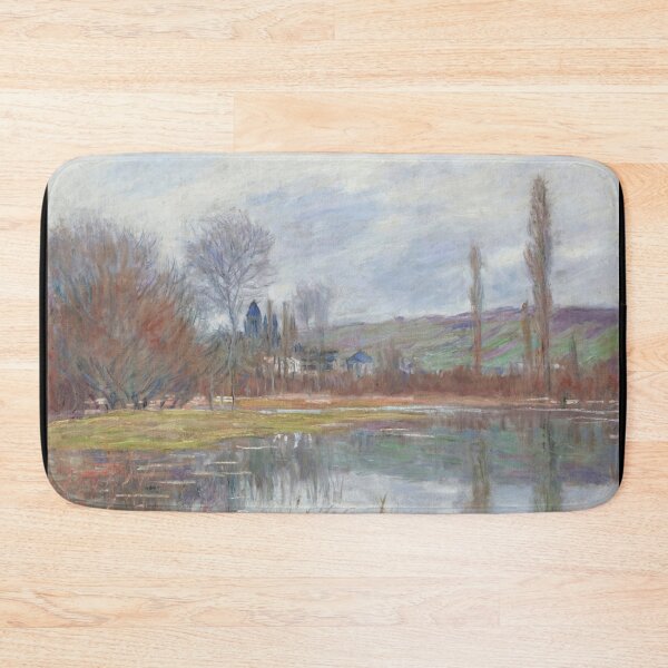 Item preview, Printemps a Vetheuil by Claude Monet: Serene Impressionist River Landscape Poster designed and sold by artofuniverse.