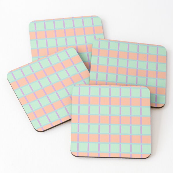 Item preview, Pastel Retro Geometric Grid Pattern Design designed and sold by StarPicks.