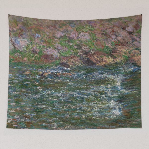 Item preview, Rapids on the Petite Creuse at Fresselines by Claude Monet: Impressionist River Poster designed and sold by artofuniverse.
