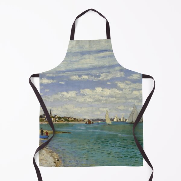Item preview, Regatta at Sainte Adresse by Claude Monet: Coastal Impressionist Fine Art Print designed and sold by artofuniverse.
