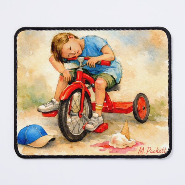 Item preview, Tuckered Trike Tyke(watercolor) designed and sold by Michael Puckett.