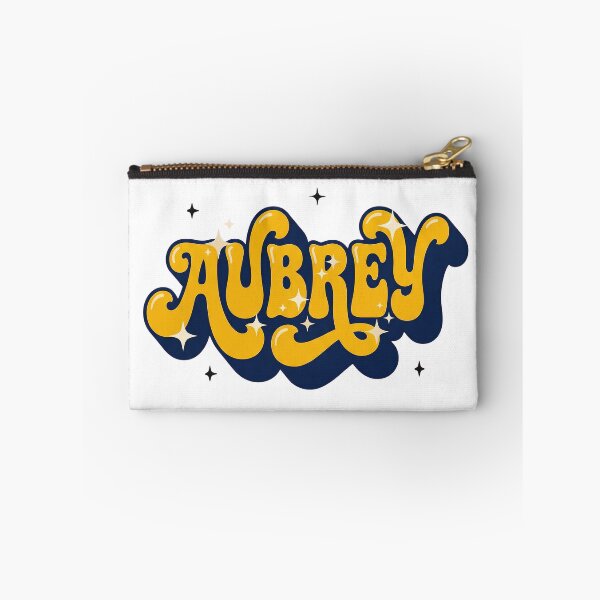 Item preview, Aubrey Name - Bold Retro Script Lettering with Sparkle Accents designed and sold by BADGECRAFT STUDIO.