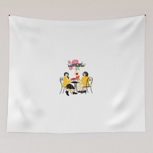 Item preview, Romantic Couple Rose Day Celebration - I Love You Art designed and sold by PhantomArtStore.