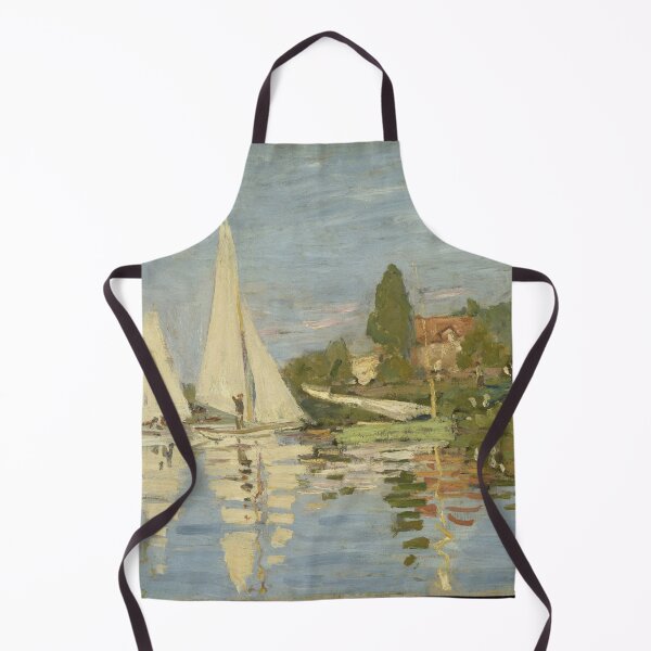 Item preview, Regattas at Argenteuil by Claude Monet: Impressionist Riverside Sailing Poster designed and sold by artofuniverse.