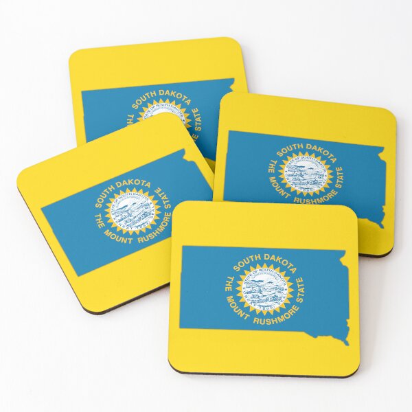 Item preview, South Dakota State Pride, Map & Flag Emblem designed and sold by mashmosh.