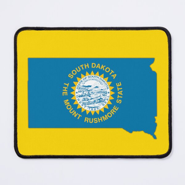 Item preview, South Dakota State Pride, Map & Flag Emblem designed and sold by mashmosh.