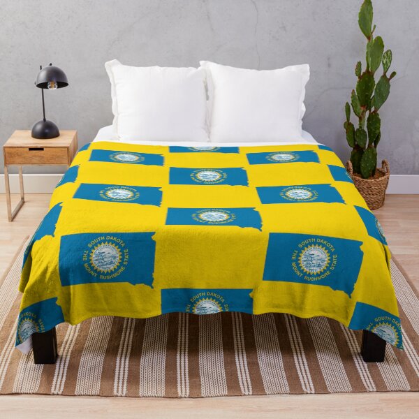 Item preview, South Dakota State Pride, Map & Flag Emblem designed and sold by mashmosh.
