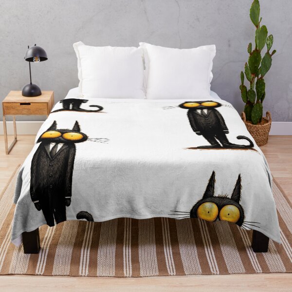 Item preview, Gothic Gentleman Cat – Creepy Cute Black Cat in Suit Illustration designed and sold by Skolyak.