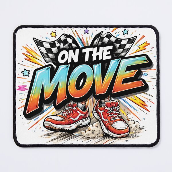 Item preview, On The Move - Dynamic Running Shoes Pop Art designed and sold by VersaGraphix.