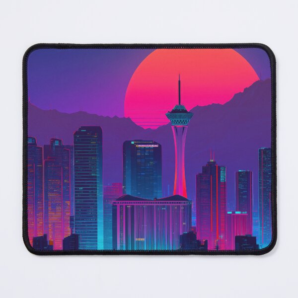 Item preview, Las Vegas Neon Skyline Retro Sunset designed and sold by SkylineVistas Designs.