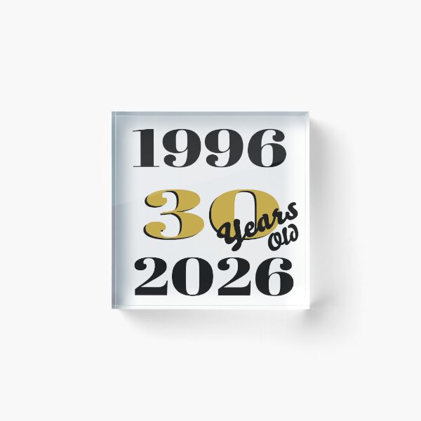 Item preview, Vintage 1996 Black & Gold 30 years old Typography Collection designed and sold by RemieJames.