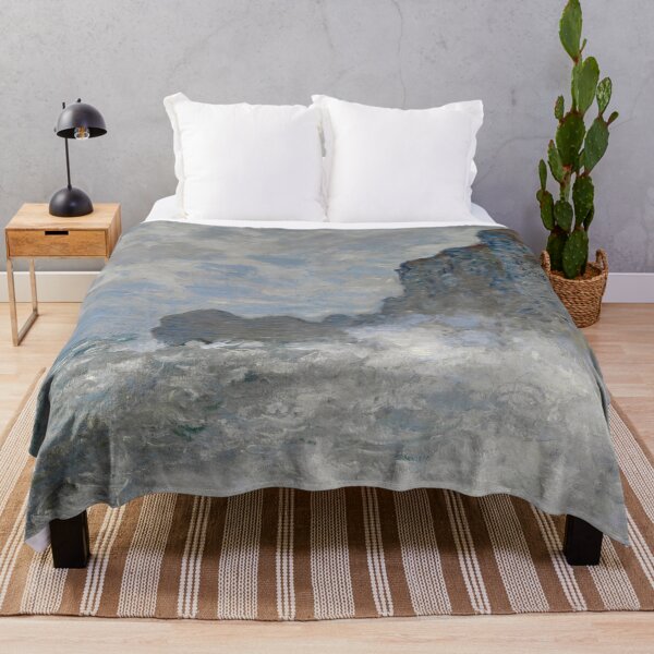 Item preview, Rough Weather at Etretat by Claude Monet: Dramatic Coastal Impressionist Poster designed and sold by artofuniverse.