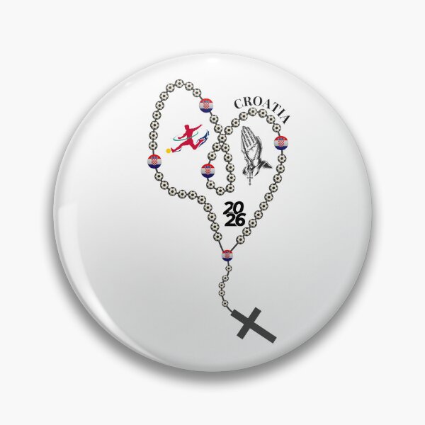 Item preview, Croatia Football Rosary 2026 – Soccer Prayer Beads with Croatian Flag, Faith & Football Design designed and sold by La-Designita.