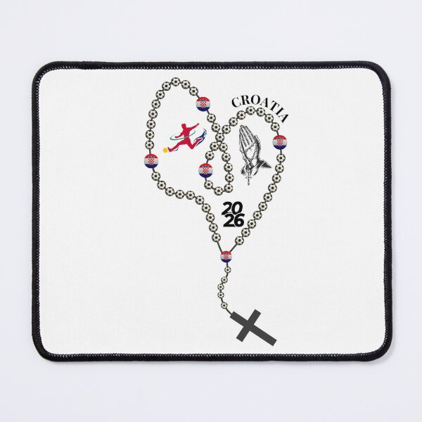 Item preview, Croatia Football Rosary 2026 – Soccer Prayer Beads with Croatian Flag, Faith & Football Design designed and sold by La-Designita.