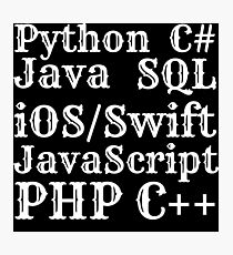 Coding Photographic Print
