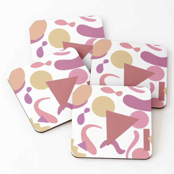 Item preview, Soft Geometry Balance – Abstract Shapes in Rose & Ocher designed and sold by vanessa.kreativdesign.