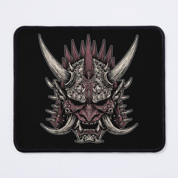 Item preview, Demon mask – Dark oni horror motif designed and sold by drizzd.