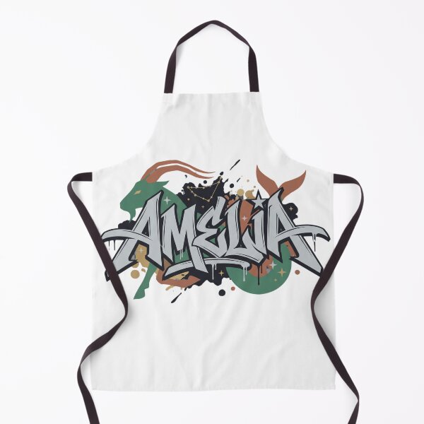 Item preview, Amelia Personalized Graffiti Name Art Capricorn Zodiac designed and sold by VandalMuse.