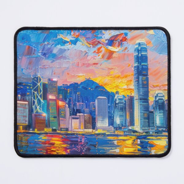 Item preview, Hong Kong Skyline – Victoria Harbour Sunset designed and sold by SkylineVistas Designs.