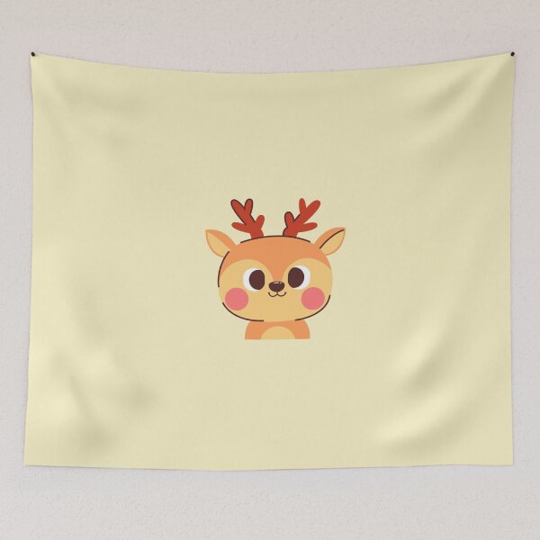 Item preview, Cute and Beautiful Smiling deer Sticker designed and sold by nada-art.