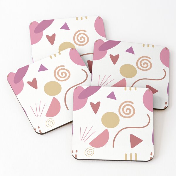 Item preview, Playful Abstract Lines – Soft Shapes Pattern in Pink designed and sold by vanessa.kreativdesign.