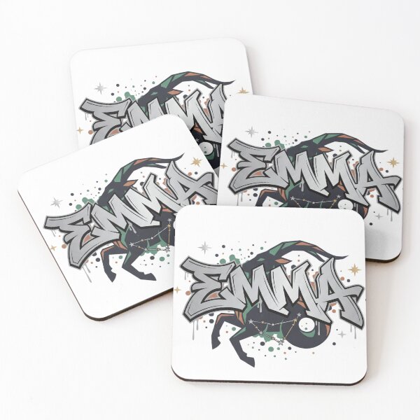 Item preview, Emma Personalized Graffiti Name Art Capricorn Zodiac designed and sold by VandalMuse.