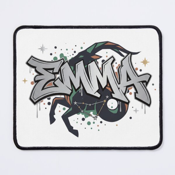 Item preview, Emma Personalized Graffiti Name Art Capricorn Zodiac designed and sold by VandalMuse.