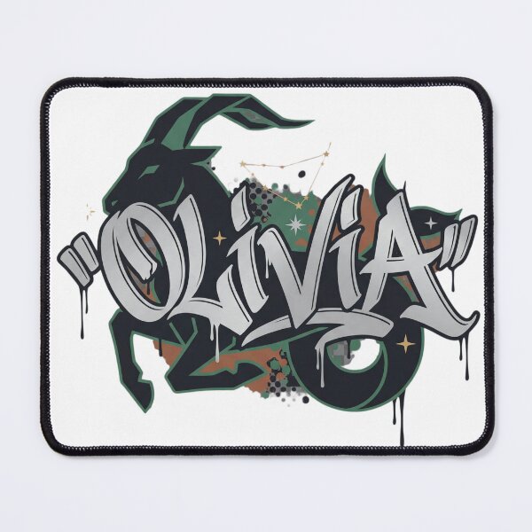 Item preview, Olivia Personalized Graffiti Name Art Capricorn Zodiac designed and sold by VandalMuse.