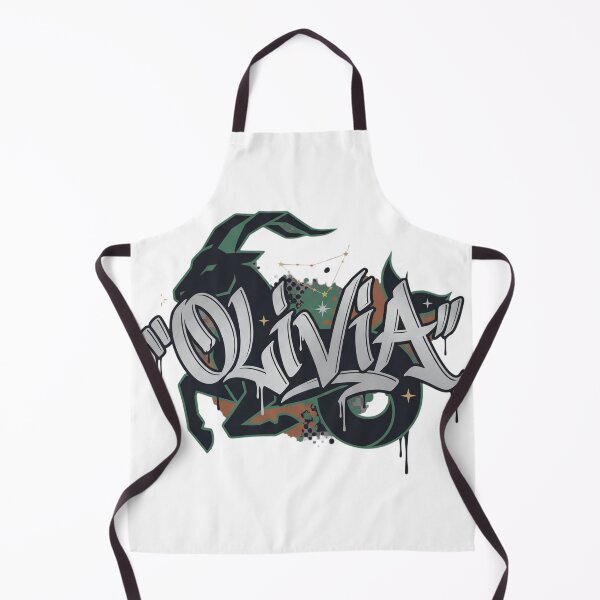Item preview, Olivia Personalized Graffiti Name Art Capricorn Zodiac designed and sold by VandalMuse.