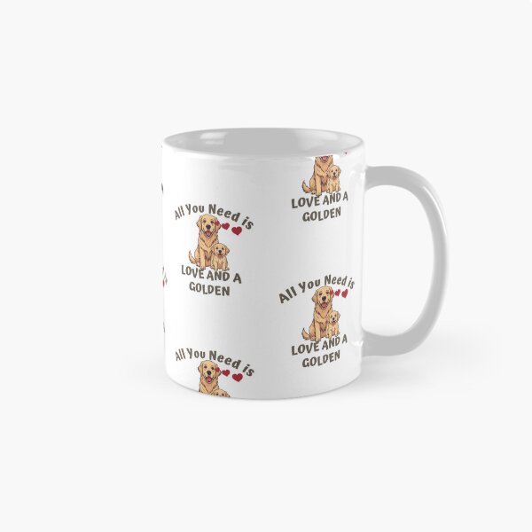 Artikelvorschau, Wir alle brauchen Liebe und einen Golden Retriever. entworfen und verkauft von PatronesKawai.