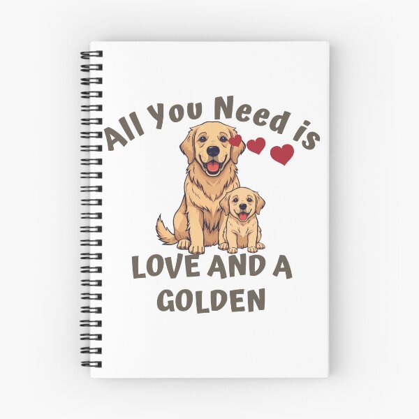 Artikelvorschau, Wir alle brauchen Liebe und einen Golden Retriever. entworfen und verkauft von PatronesKawai.