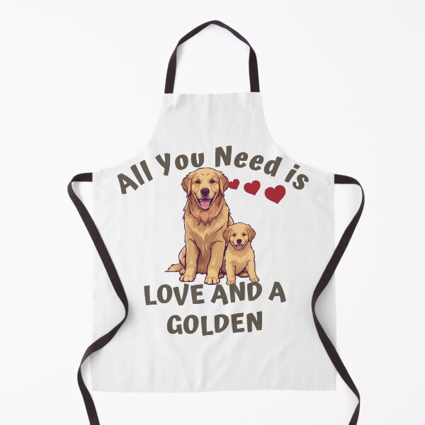 Item preview, We all need love and a Golden Retriever designed and sold by PatronesKawai.