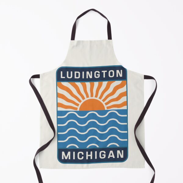 Item preview, Ludington Michigan - Sunset Card Design designed and sold by TheOldMittenIllustrated.