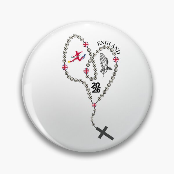 Item preview, England UK Football Rosary 2026 - Soccer Prayer Beads with English UK Flag, Faith & Football Design designed and sold by La-Designita.