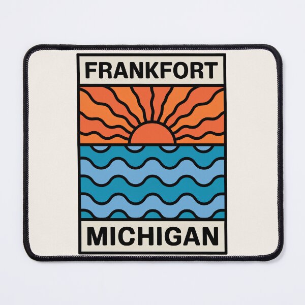 Item preview, Frankfort Michigan - Sunset Card Design designed and sold by TheOldMittenIllustrated.