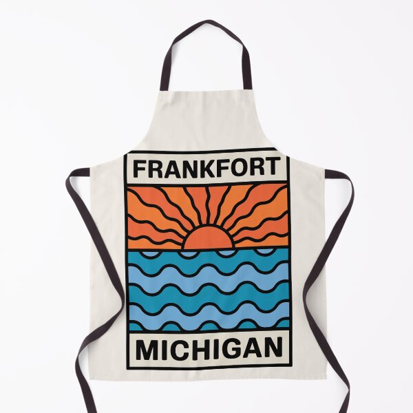 Item preview, Frankfort Michigan - Sunset Card Design designed and sold by TheOldMittenIllustrated.