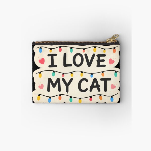 Item preview, the writing i love my cat with the lights form hawkins  designed and sold by zuzzelek44.