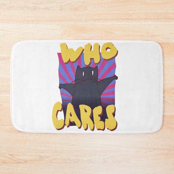 Item preview, Funny Cat Shirt – Who Cares Meme Style – Sarcastic Lazy Cat Tee designed and sold by Proto Lab Studio.