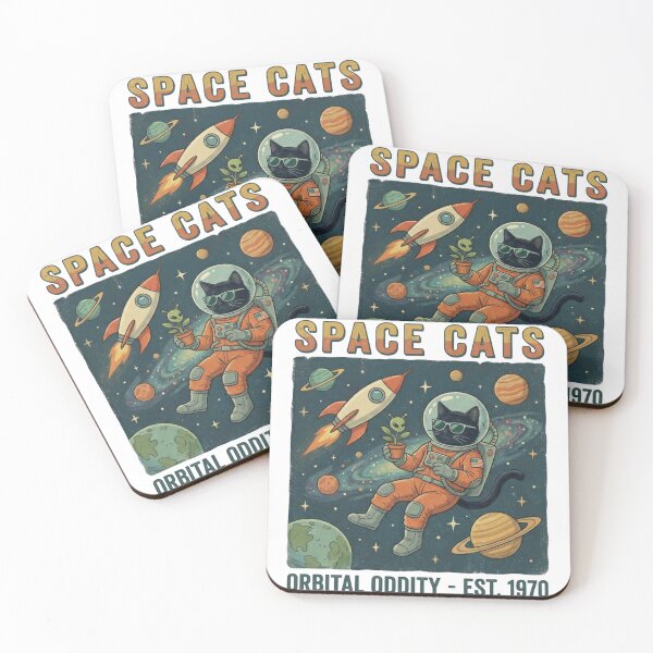 Item preview, Space Cats designed and sold by  ARTILOGÍA.
