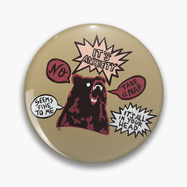 Item preview, Anxiety Bear  designed and sold by SamCatArt.