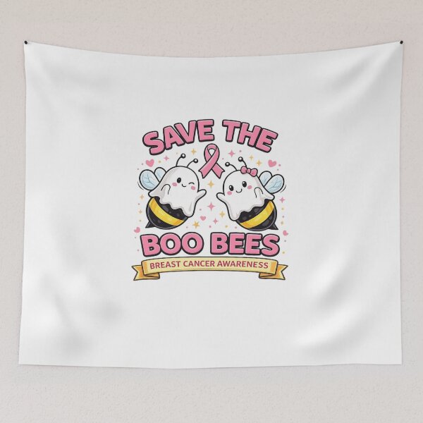 Item preview, Save the Boo Bees T-Shirt | Breast Cancer Awareness Shirt | Pink Ribbon Bee Tee | Funny Support Graphic Shirt | Unisex Charity Tee designed and sold by YASboutik.