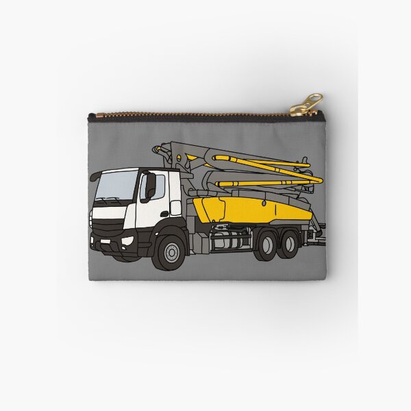Item preview, Simple Concrete Pump Truck Illustration with grey background designed and sold by ElceMare.