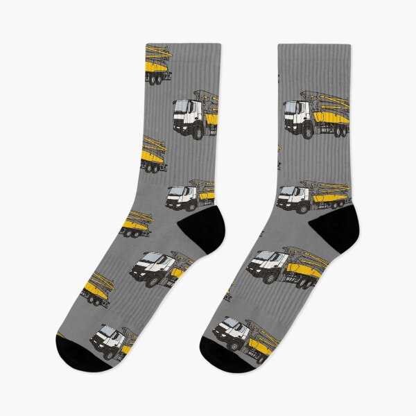 Item preview, Simple Concrete Pump Truck Illustration with grey background designed and sold by ElceMare.